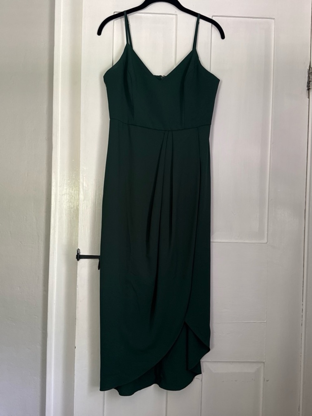 Green midi dress